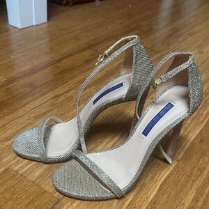 Stuart Weitzman Glittering Gold heels nudistcurve 7